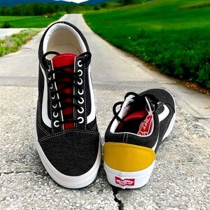 Vans OLD SKOOL Coastal Unisex M 8 W 9.5 Shoes Low Top Blk Tri-Color Sneakers